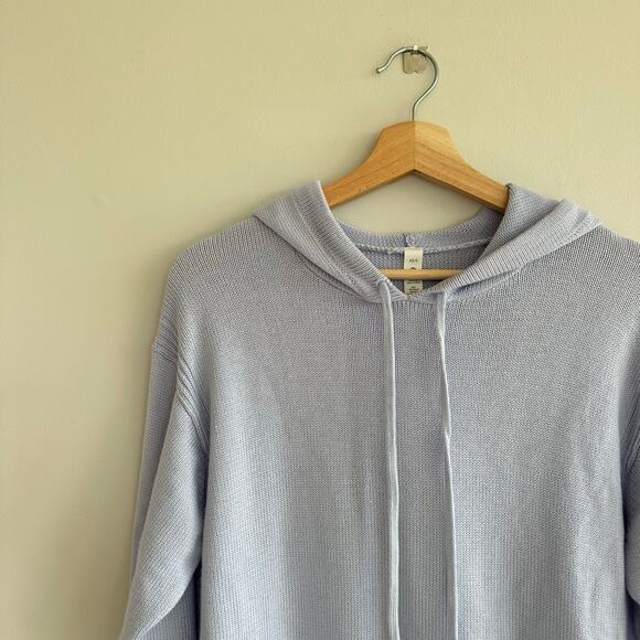 Lululemon Double Knit Cashmere Blend Pullover Sweater Hoodie Pastel Blue XS/S - Picture 4 of 7